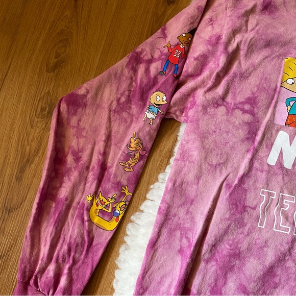 ❌SOLD❌ NICKELODEON RUGRATS TIE DYE LONG SLEEVE TOP - Picture 4 of 8